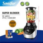 Blender / Mixeur électrique à smoothies haute vitesse de 1000 watts avec thermostat – Sonifer SF-8053