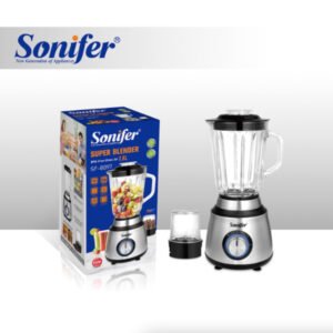 Blender / Mixeur et broyeur électrique puissant avec bol en verre de 1,5 Litres, lames en – Sonifer SF-8097