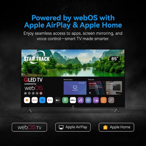 Téléviseur Star Track Smart TV QLED 4K 85" ST-85KQ-AZ2300WEB