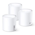 Pack de 3 routeurs WiFi 6 AX1800 Dual-Band (AX1201 + AX574) Mesh avec 2 ports LAN/WAN – TP-LINK Deco X20 (x 3)