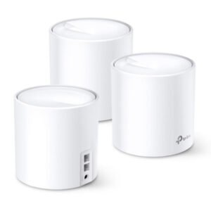 Pack de 3 routeurs WiFi 6 AX3000 Dual-Band (AX2402 + AX574) Mesh avec 2 ports LAN/WAN – TP-LINK Deco X60 (x 3)