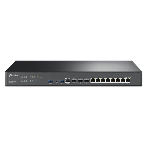 Routeur VPN Omada avec Deux ports SFP+ 10GE + 1 port LAN/WAN SFP+ 10 Gbps + 1 port WAN – TP-LINK ER8411