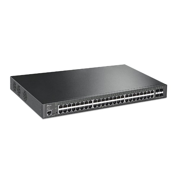 Switch 48 ports Gigabit 10/100/1000 Mbps PoE+ (+ 4 ports SFP 10 Gbps) | rackable – TP-LINK JetStream TL-SG3452XP