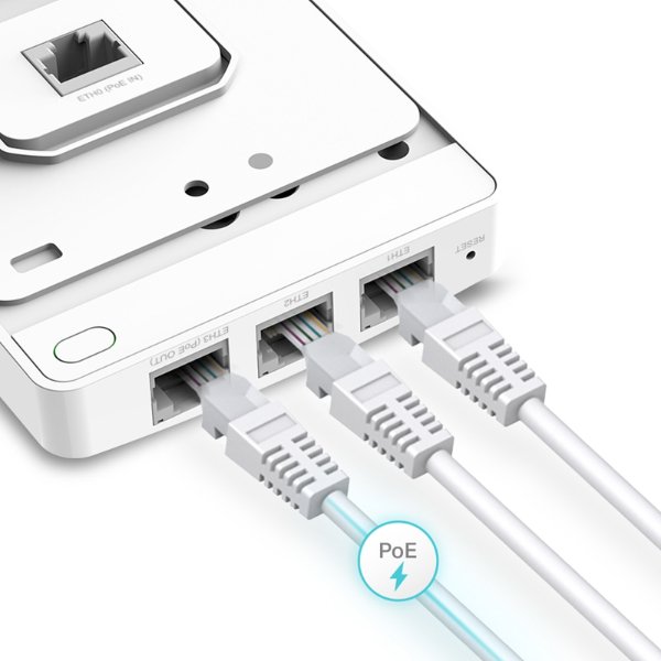Accèss Point WiFi / Point d’accès WiFi PoE AC1200 (AC867 + N300) PoE MU-MIMO Wave 2 – 3 – TP-LINK Omada EAP235-WALL