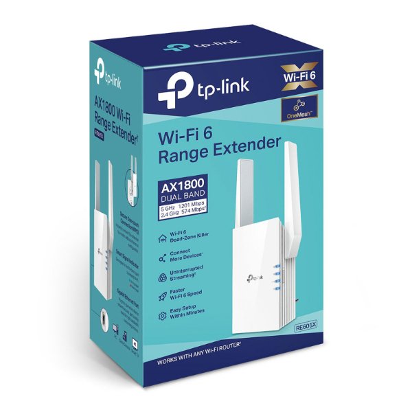 Accèss Point WiFi / Point d’accès WiFi / Répéteur WiFi Mesh AX1800 Mbps Dual-Band – TP-LINK RE605X