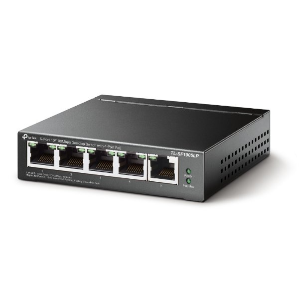 Switch 5 ports 10/100 Mbps avec 4 ports PoE – TP-LINK TL-SF1005LP