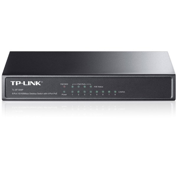 Switch 8 ports 10/100 Mbps Dont 4 ports PoE | non manageable – TP-LINK TL-SF1008P