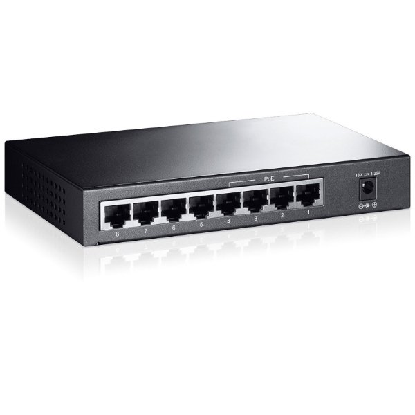 Switch 8 ports 10/100 Mbps Dont 4 ports PoE | non manageable – TP-LINK TL-SF1008P