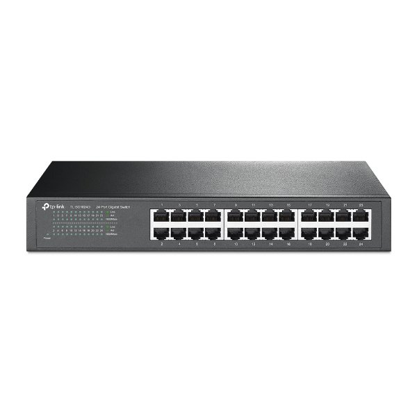 Switch 24 ports Gigabit 10/100/1000 Mbps | rackable, non manageable – TP-LINK TL-SG1024D