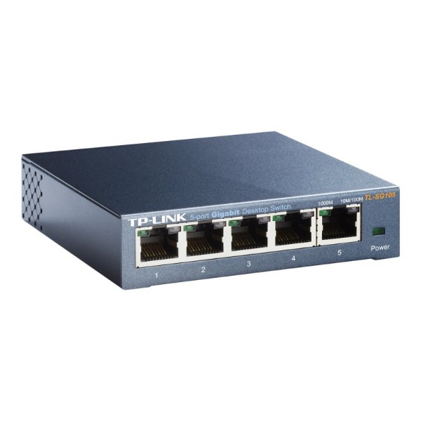 Switch 5 ports Gigabit 10/100/1000 Mbps – Boîtier métal – TP-LINK TL-SG105