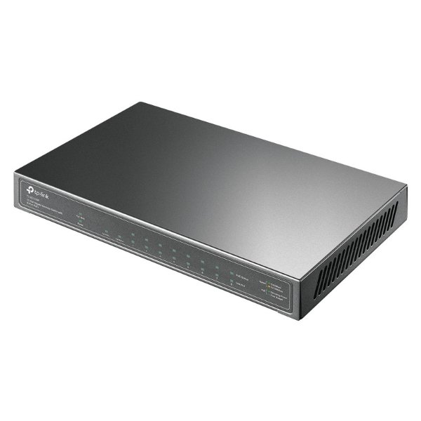 Switch 8 ports / Switch 9 ports 10/100/1000 Mbps dont 8 PoE+ (Budget 63 W) + 1 logement – TP-LINK TL-SG1210P
