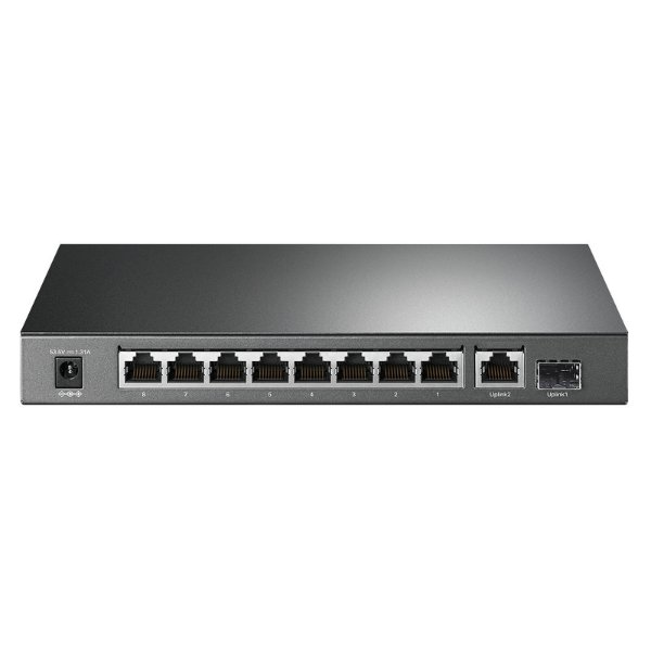 Switch 8 ports / Switch 9 ports 10/100/1000 Mbps dont 8 PoE+ (Budget 63 W) + 1 logement – TP-LINK TL-SG1210P