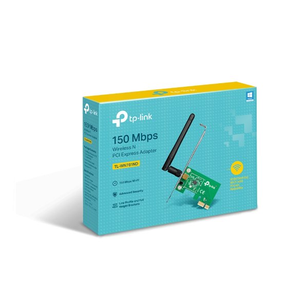 Carte PCI Express Wi-Fi N 150Mbps low profile – TP-LINK TL-WN781ND