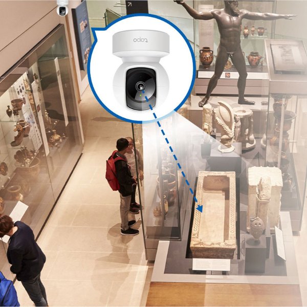 Caméra intérieur, sans fil 2K avec vision nocturne avancée et audio bidirectionnel – TP-LINK Tapo C212