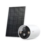 Caméra extérieur sans fil 2K avec vision nocturne avancée et audio bidirectionnel avec – TP-LINK Tapo C425 KIT
