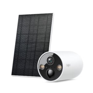 Caméra extérieur sans fil 2K avec vision nocturne avancée et audio bidirectionnel avec – TP-LINK Tapo C425 KIT