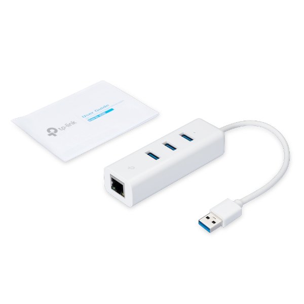 Adaptateur réseau USB 3.0 Gigabit Ethernet + hub USB à 3 ports – TP-LINK UE330
