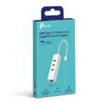 Adaptateur réseau USB 3.0 Gigabit Ethernet + Hub USB Type-C à 3 ports – TP-LINK UE330C