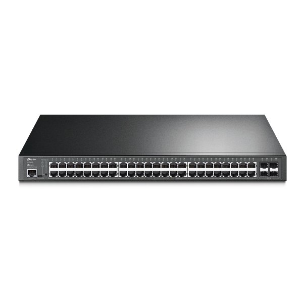 Switch 48 ports Gigabit 10/100/1000 Mbps PoE+ (+ 4 ports SFP 1 Gbps) | rackable – TP-LINK JetStream TL-SG3452P