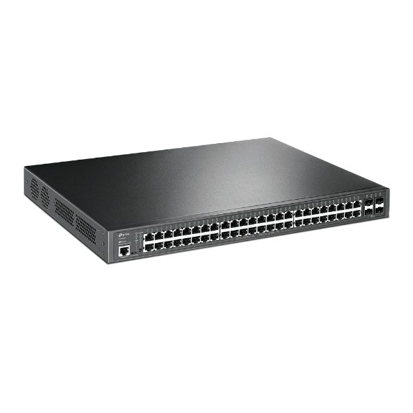 Switch 48 ports Gigabit 10/100/1000 Mbps PoE+ (+ 4 ports SFP 1 Gbps) | rackable – TP-LINK JetStream TL-SG3452P