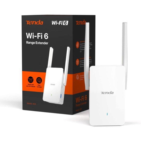 Accèss Point WiFi / Point d’accès WiFi / Répétiteur WiFi 6 Dual Band AX1800 – Tenda A23