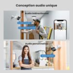 Caméra IP Wi-Fi extérieur 2K 3MP avec Vision Nocturne en Couleur, Étanche IP66, Audio – Tenda CT6 (3MP)