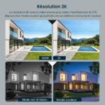 Caméra IP Wi-Fi extérieur 2K 3MP avec Vision Nocturne en Couleur, Étanche IP66, Audio – Tenda CT6 (3MP)