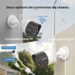 Caméra IP Wi-Fi extérieur 2K 3MP avec Vision Nocturne en Couleur, Étanche IP66, Audio – Tenda CT6 (3MP)