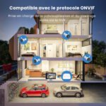 Caméra IP Wi-Fi extérieur 2K 3MP avec Vision Nocturne en Couleur, Étanche IP66, Audio – Tenda CT6 (3MP)