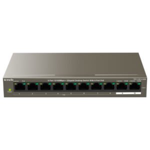 Switch 8 ports 10/100 Mbps PoE+ (+ 2 ports Gigabit 10/100/1000 Mbps) | non manageable – Tenda TEF1110P-8-102W