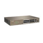 Switch 16 ports 10/100 Mbps PoE+ (+ 2 ports combo SFP 1 Gbit/s) | rackable, non manageable – Tenda TEF1118P-16-150W