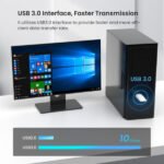 Clé WiFi double bande AX1800 (2.4GHz:574Mbps,5GHz:1201Mbps) – Tenda U18