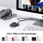 Lecteur de cartes USB 3.0 UGREEN 4-en-1 5 Gbit/s SD TF Micro SD CF MS, câble de 45cm – UGREEN 30231
