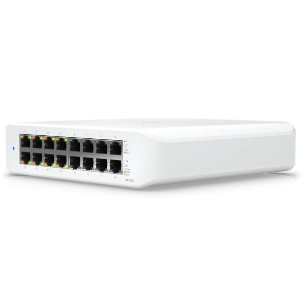 Switch 16 ports Gigabit 10/100/1000 Mbps Dont 8 ports PoE+ | manageable – Ubiquiti Switch Lite 16 PoE (USW-Lite-16-PoE)