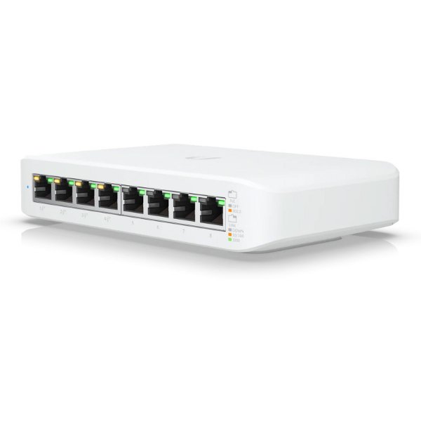 Switch 8 ports Gigabit 10/100/1000 Mbps Dont 4 ports PoE+ | manageable – Ubiquiti Switch Lite 8 PoE (USW-Lite-8-PoE)