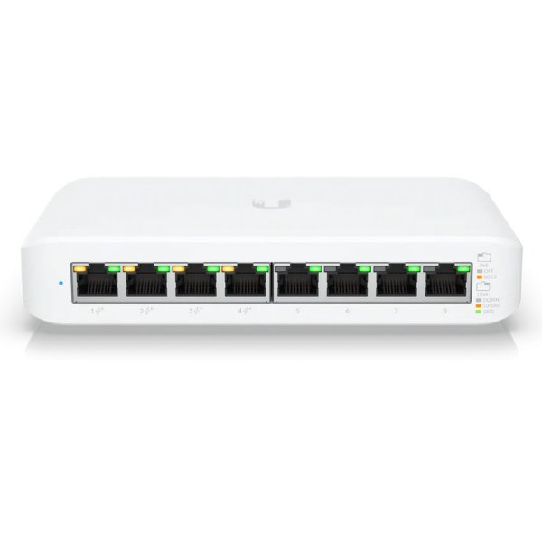 Switch 8 ports Gigabit 10/100/1000 Mbps Dont 4 ports PoE+ | manageable – Ubiquiti Switch Lite 8 PoE (USW-Lite-8-PoE)