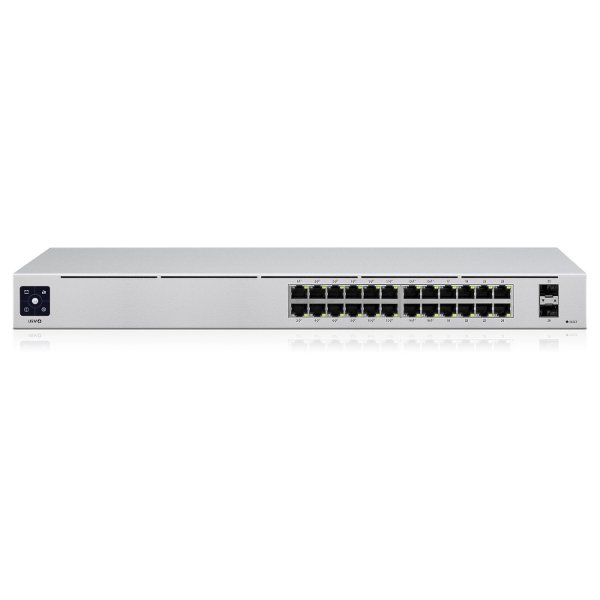 Switch 24 ports Gigabit 10/100/1000 Mbps Dont 16 ports PoE+ (+ 2 ports SFP dédiés) | – Ubiquiti UniFi USW-24-POE