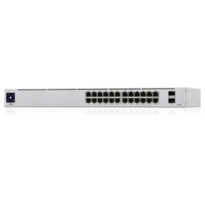 Switch 24 ports Gigabit 10/100/1000 Mbps Dont 16 ports PoE+ (+ 2 ports SFP dédiés) | – Ubiquiti UniFi USW-24-POE