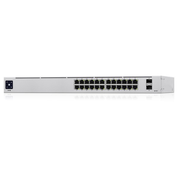 Switch 24 ports Gigabit 10/100/1000 Mbps Dont 16 ports PoE+ (+ 2 ports SFP dédiés) | – Ubiquiti UniFi USW-24-POE