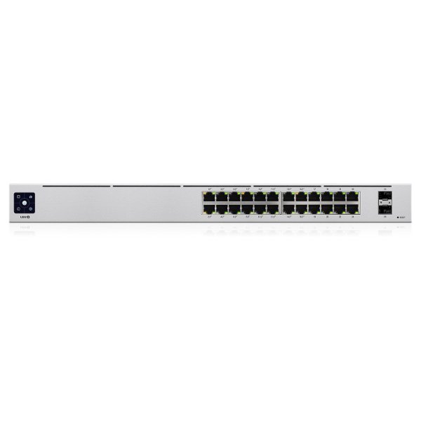 Switch 24 ports Gigabit 10/100/1000 Mbps Dont 16 ports PoE+ (+ 2 ports SFP dédiés) | – Ubiquiti UniFi USW-24-POE
