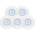 Pack de 5 Accèss Point WiFi / Point d’accès WiFi intérieur MIMO A/B/G/N/AC PoE double – Ubiquiti Unifi UAP-AC-LITE x 5