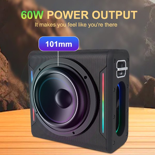 Enceinte / Mini Baffle Bluetooth Karaoké Avec Microphones – SING-E ZQS-V100