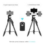 Trépied Téléphone Multifonctionnel Avec 3 Supports de Téléphone – YUNTENG VCT-6808