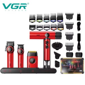 Tondeuse sans fil rechargeable Combo – VGR STEPLESS PRO 4 IN 1