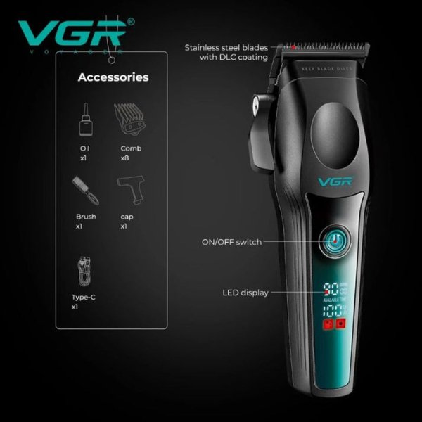 Tondeuse sans fil rechargeable – VGR V-195