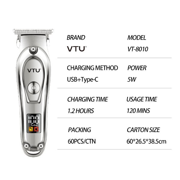 Tondeuse sans fil rechargeable – VTU VT-8010