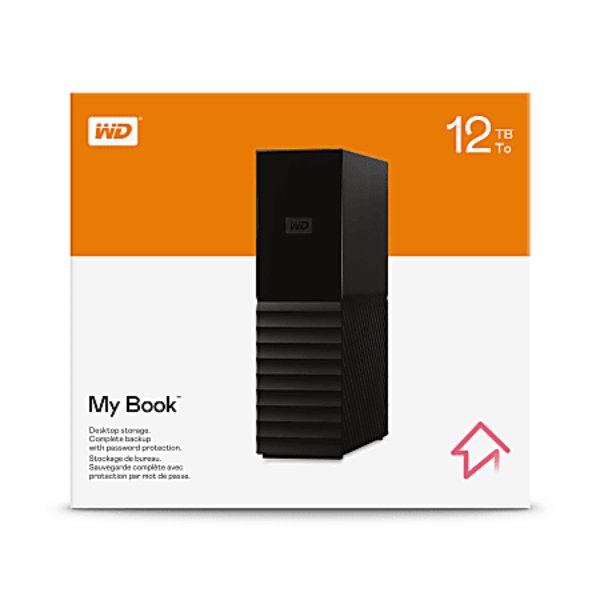 Disque dur externe 12Tb 3.5″ sur port USB 3.0 – WD My Book 12TB (USB 3.0)