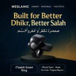 Chapelet electronique / Zikr Ring / Bague connectée amélioré (tailles d’anneau – Weslamic iTasbih Faith+