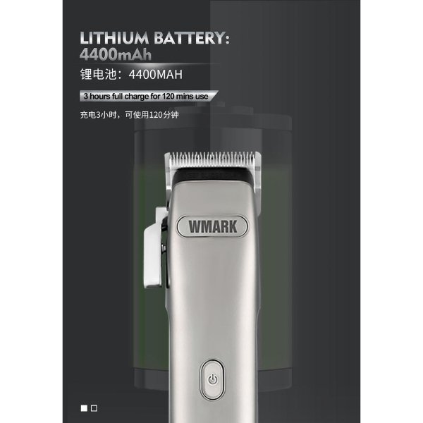 Tondeuse sans fil rechargeable – WMARK NG-9001