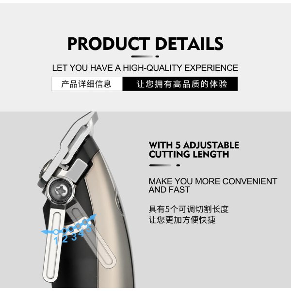Tondeuse sans fil rechargeable – WMARK NG-9001